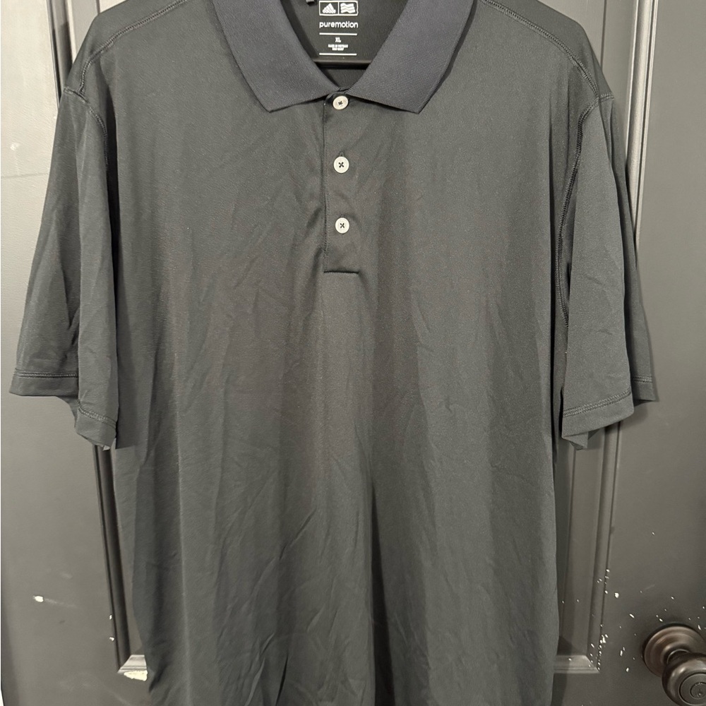 Adidas Black Polo Shirt